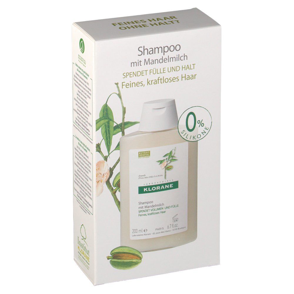 Klorane shampoing volumateur au lait d'amande