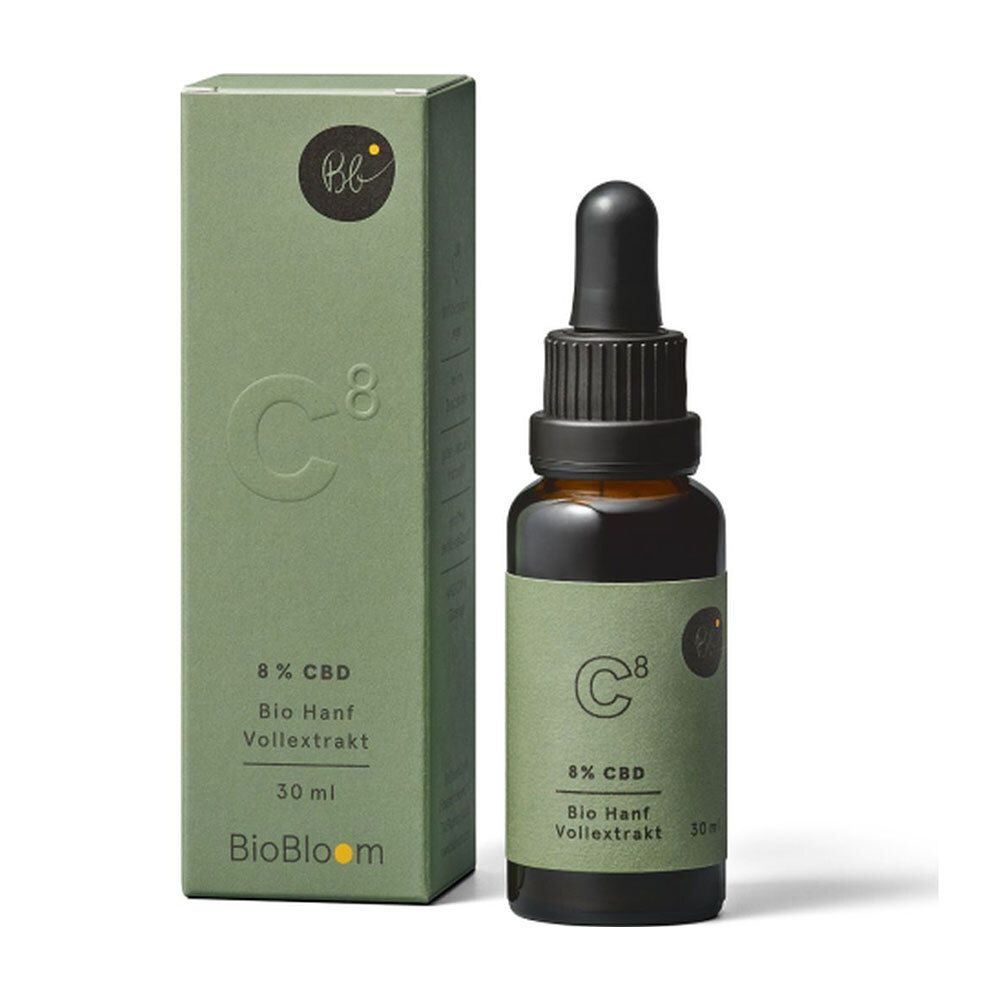 BioBloom CBD Goût de chanvre Extrait entier biologique 8%