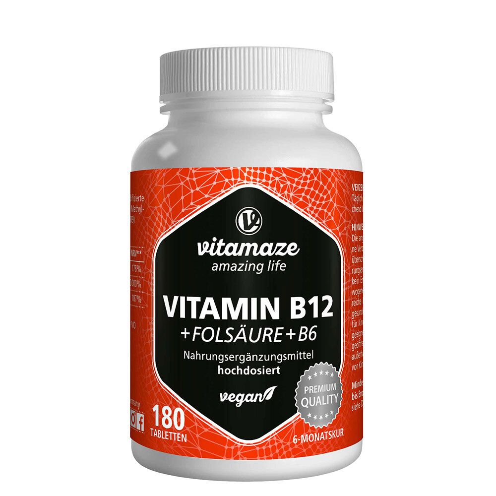 B12 1.000 µg hochdos. + B9 + B6 vegan