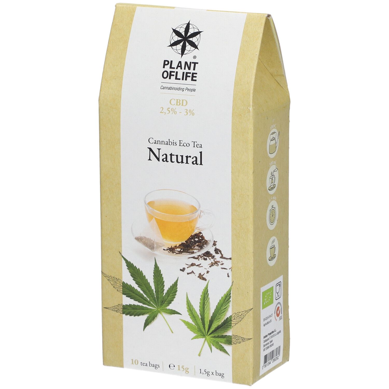 PLANTOFLIFE Thé Cannabis Naturel