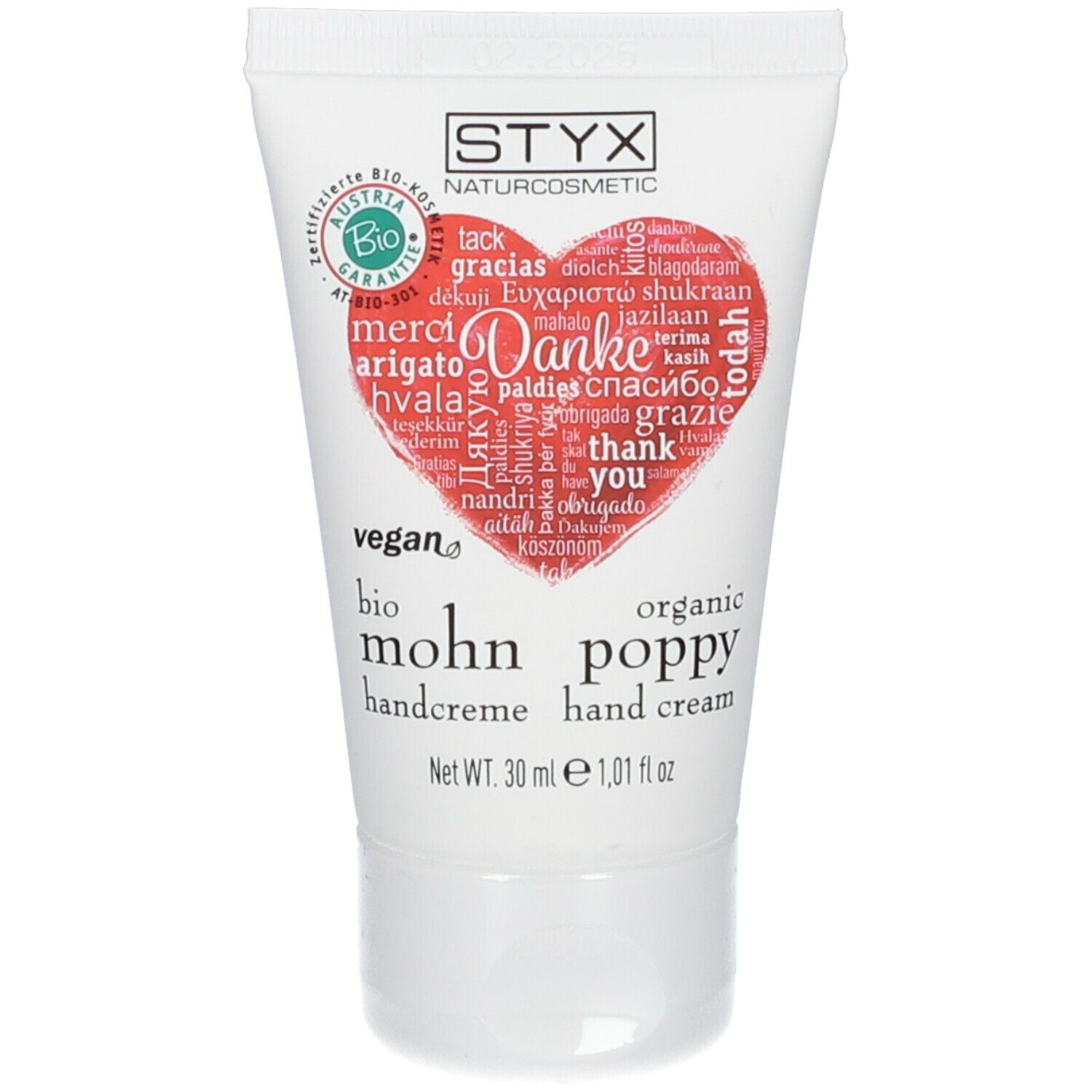 STYX NATURCOSMETIC Mohn Handcreme Danke-Edition