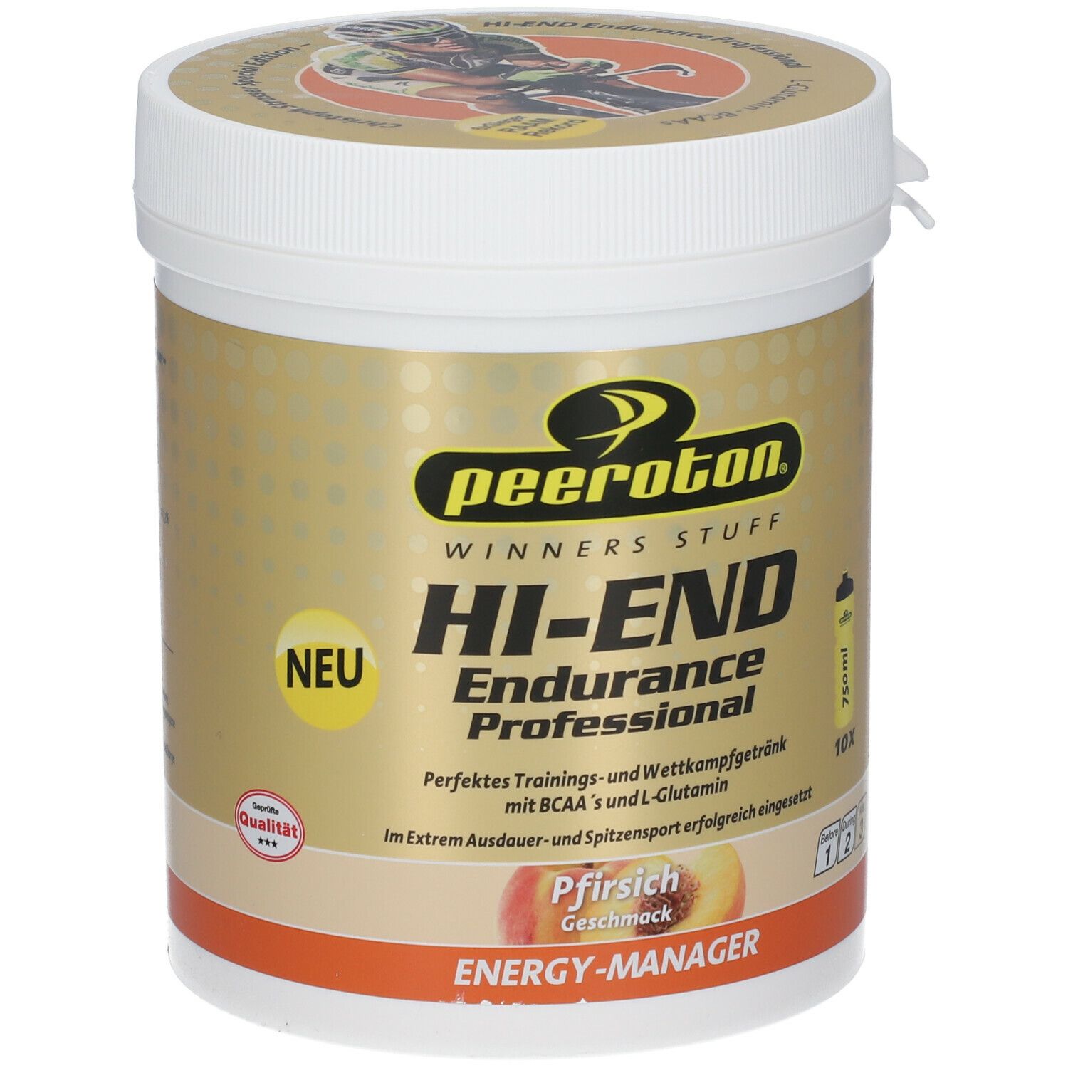 HI-END Endurance Energy Drink Professional 600g Pêche