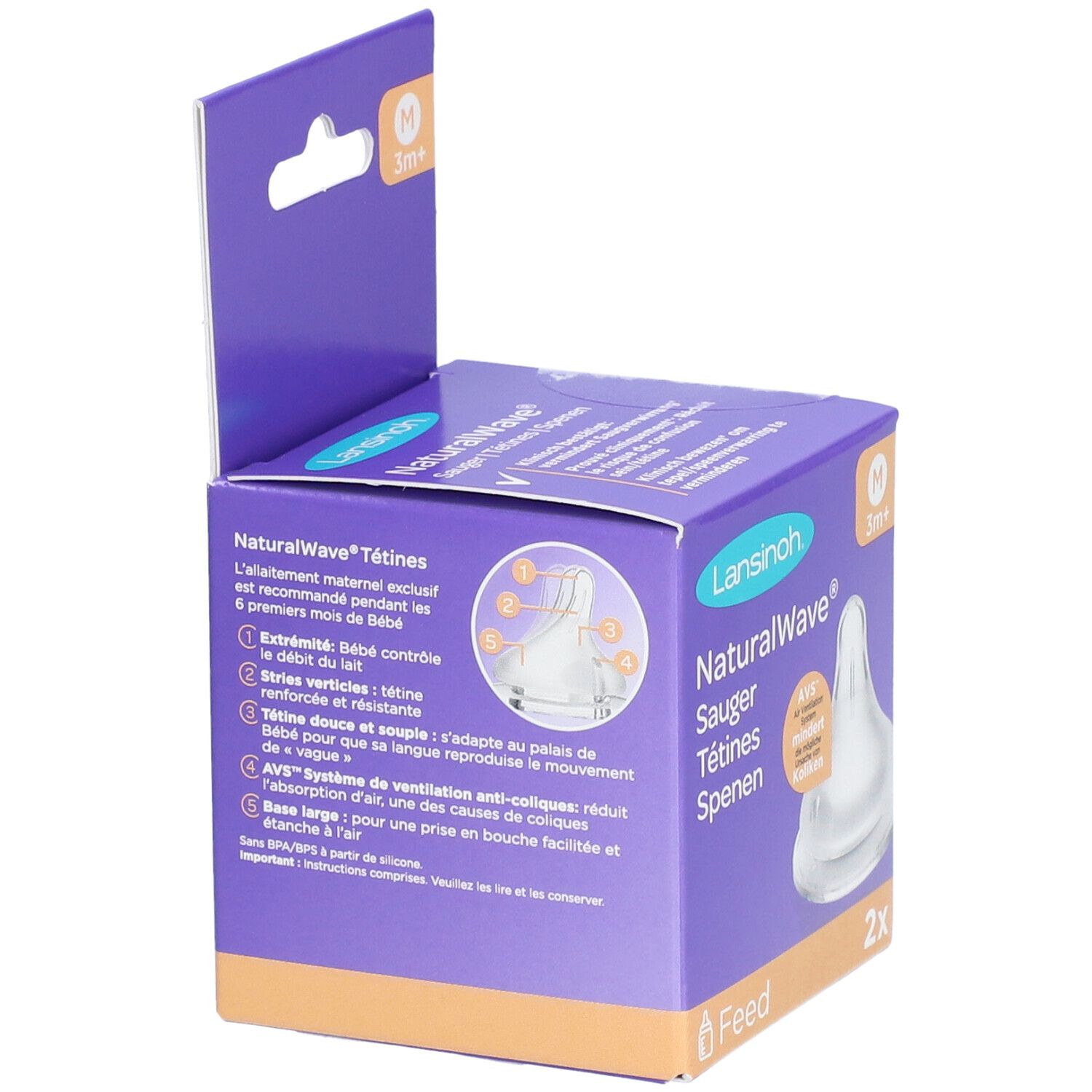 Lansinoh NaturalWave® Biberon avec tétine 1 pc(s) - Redcare Pharmacie