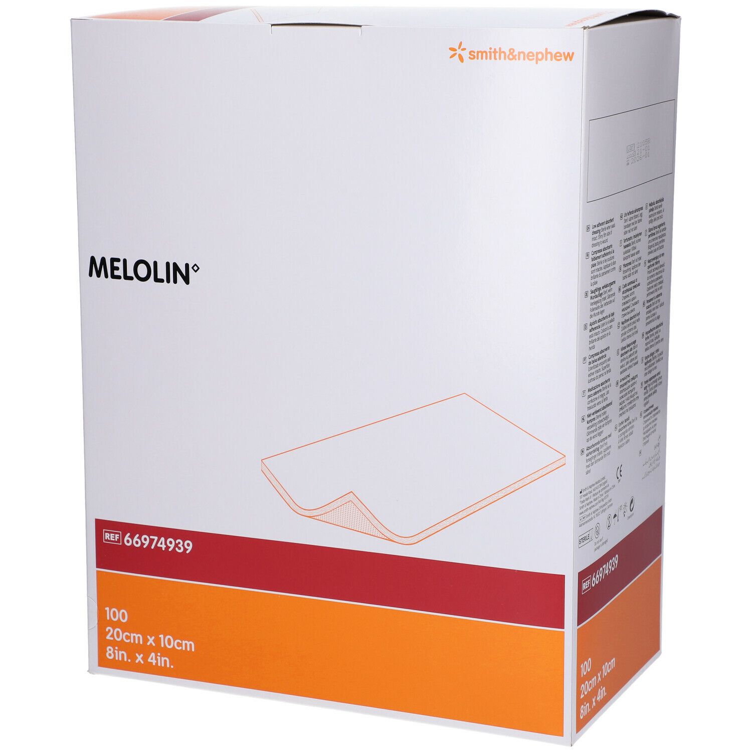 Image of smith & nephew MELOLIN Wundauflage 20 x 10 cm