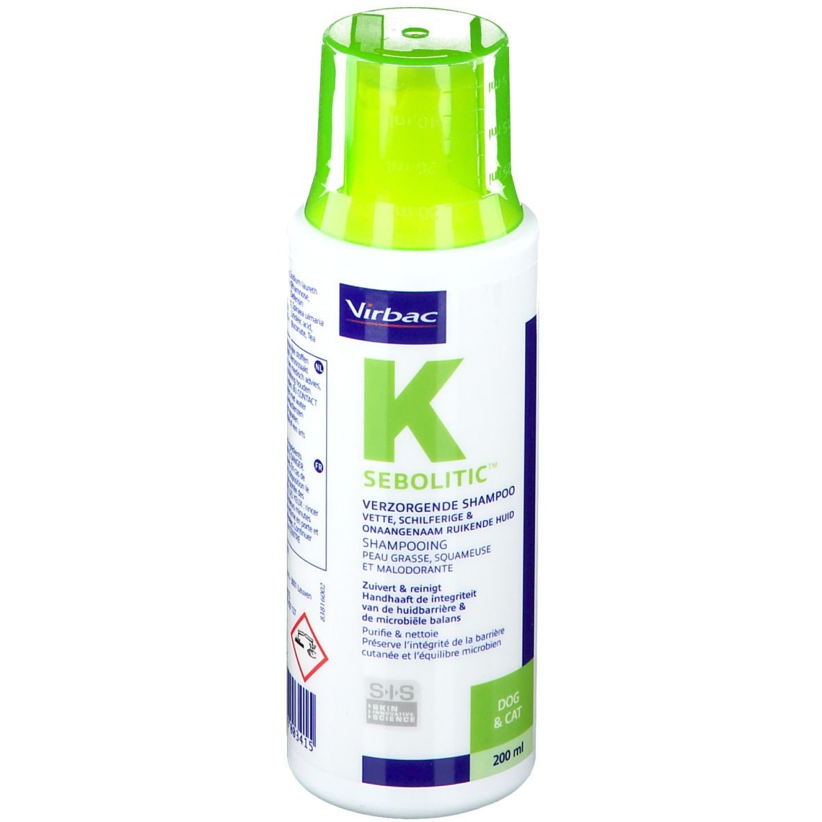 Virbac K Sebolytic® Shampoo gegen fettiges Fell bei Hunde und Katzen