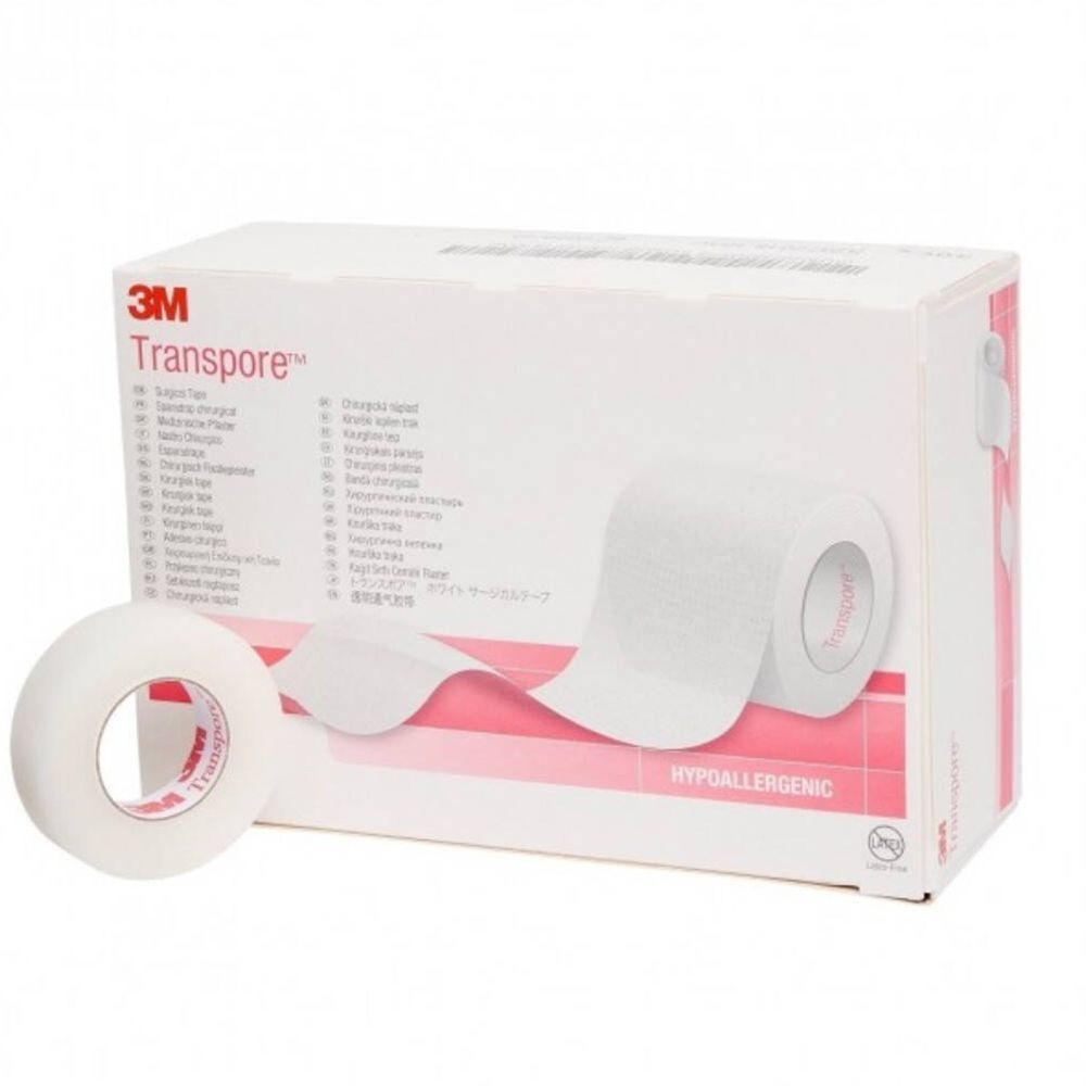 Image of 3M™ Transpore™ medizinisches Pflaster 1,25 x 9,1 m