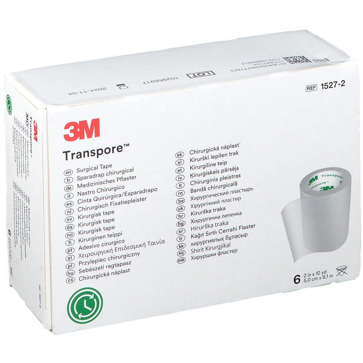 Image of 3M™ Transpore™ medizinisches Pflaster 5 x 9,1 m