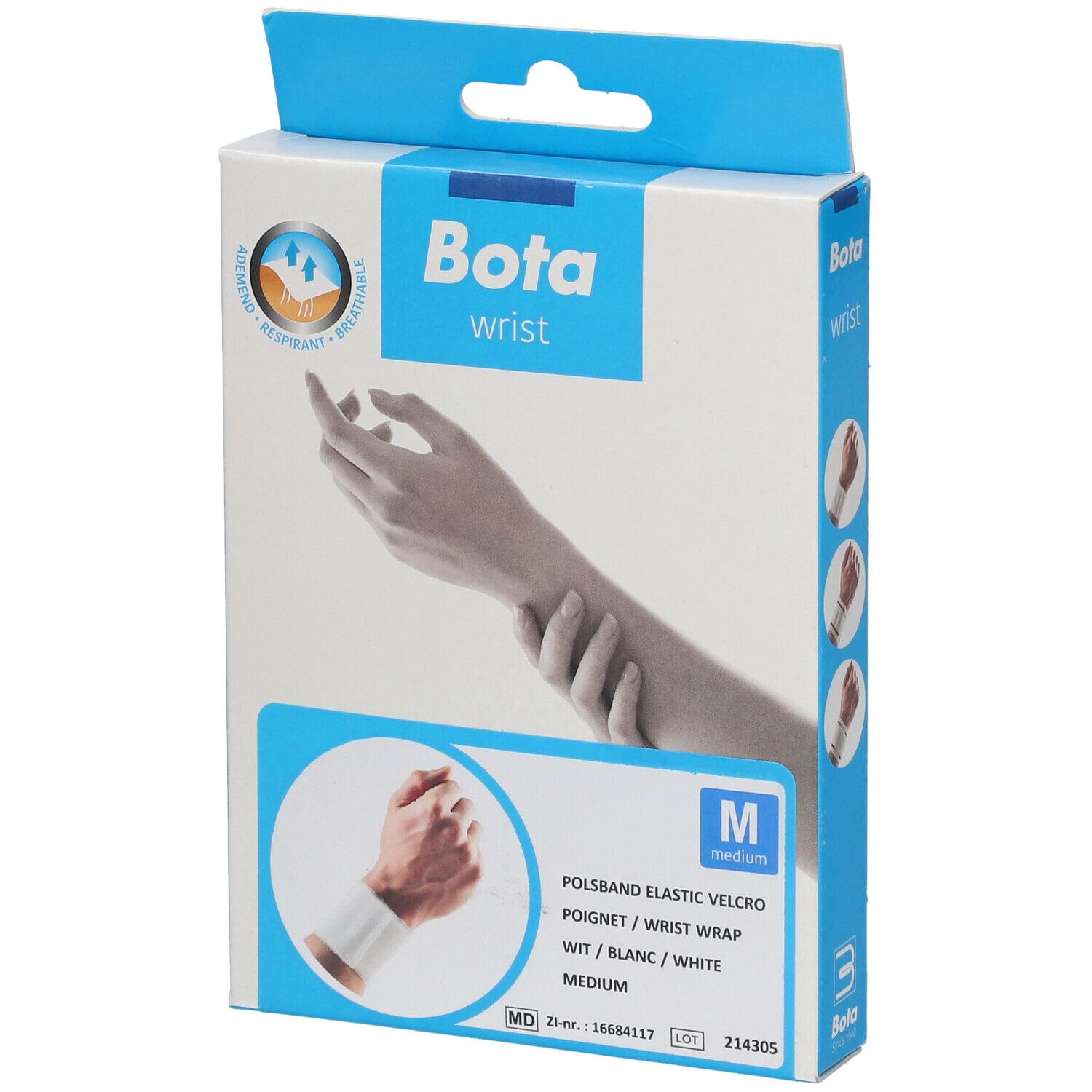 BOTA Handgelenksbandage weiß Gr. M