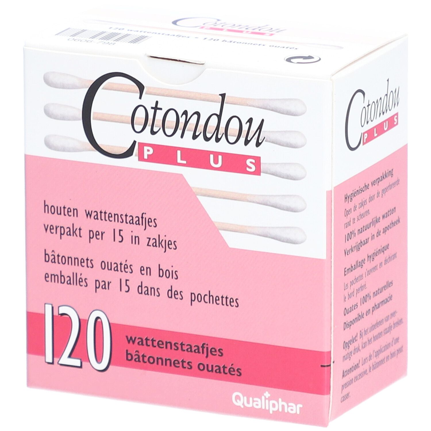 Cotondou PLUS Wattestäbchen aus Holz