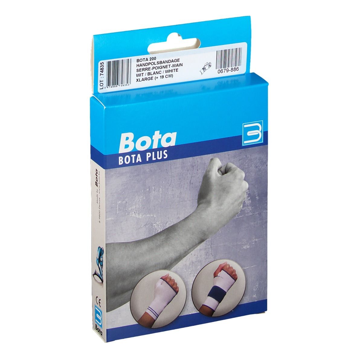 Bota 200 Serre-poignet-main Blanc XL
