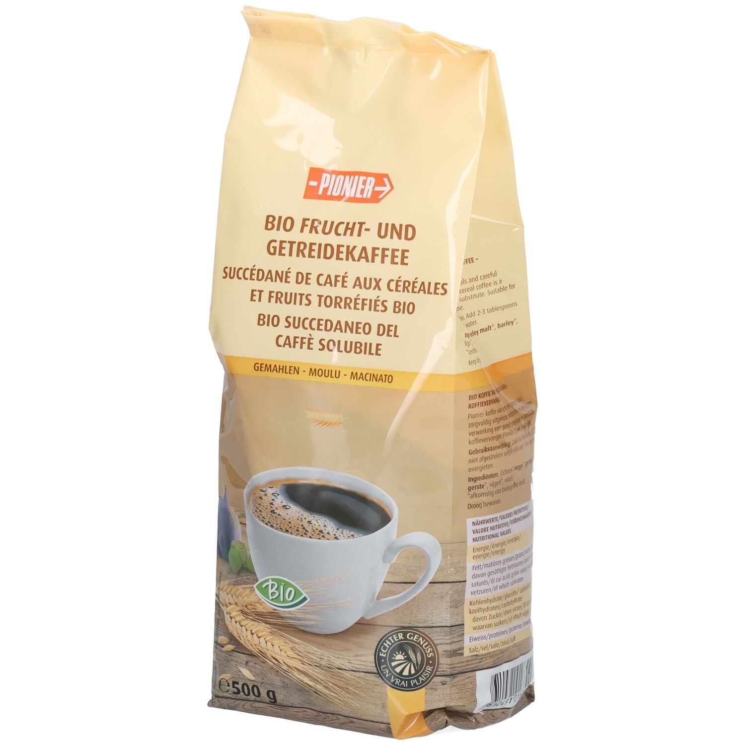 Pionier Kaffee-Ersatz mit Bio-Getreide und Früchten