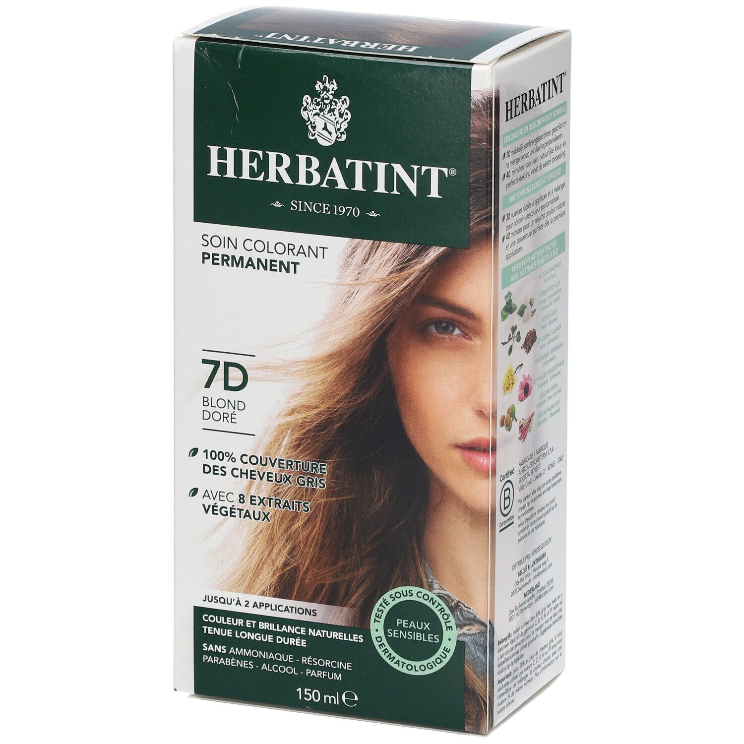 HERBATINT® 7D gold Blond Kupfer permanent Haar Coloration