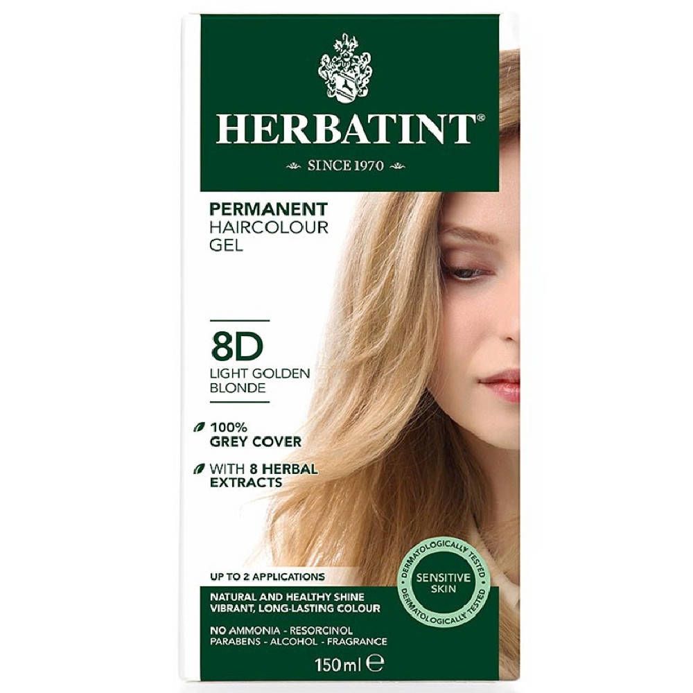 Image of HERBATINT® 8D hell gold Blond Kupfer permanent Haar Coloration