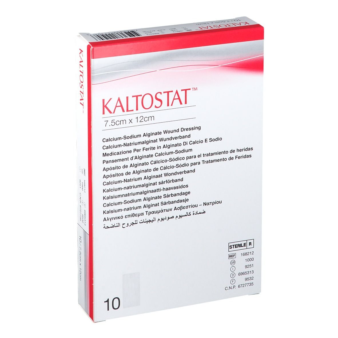 Image of Kaltostat Steriler Verband 7,5cm x 12cm