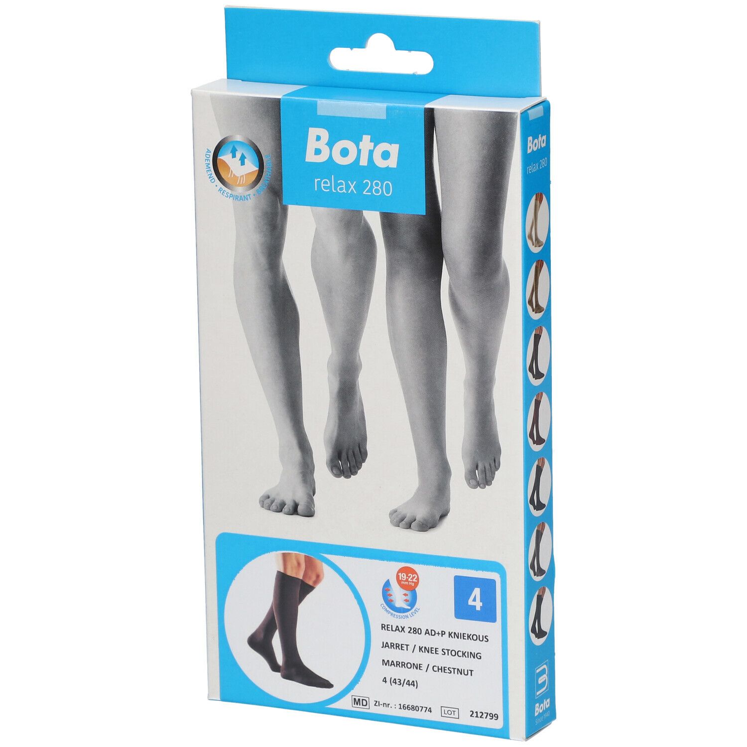 Bota Relax 280 Kniestrümpfe Braun N4