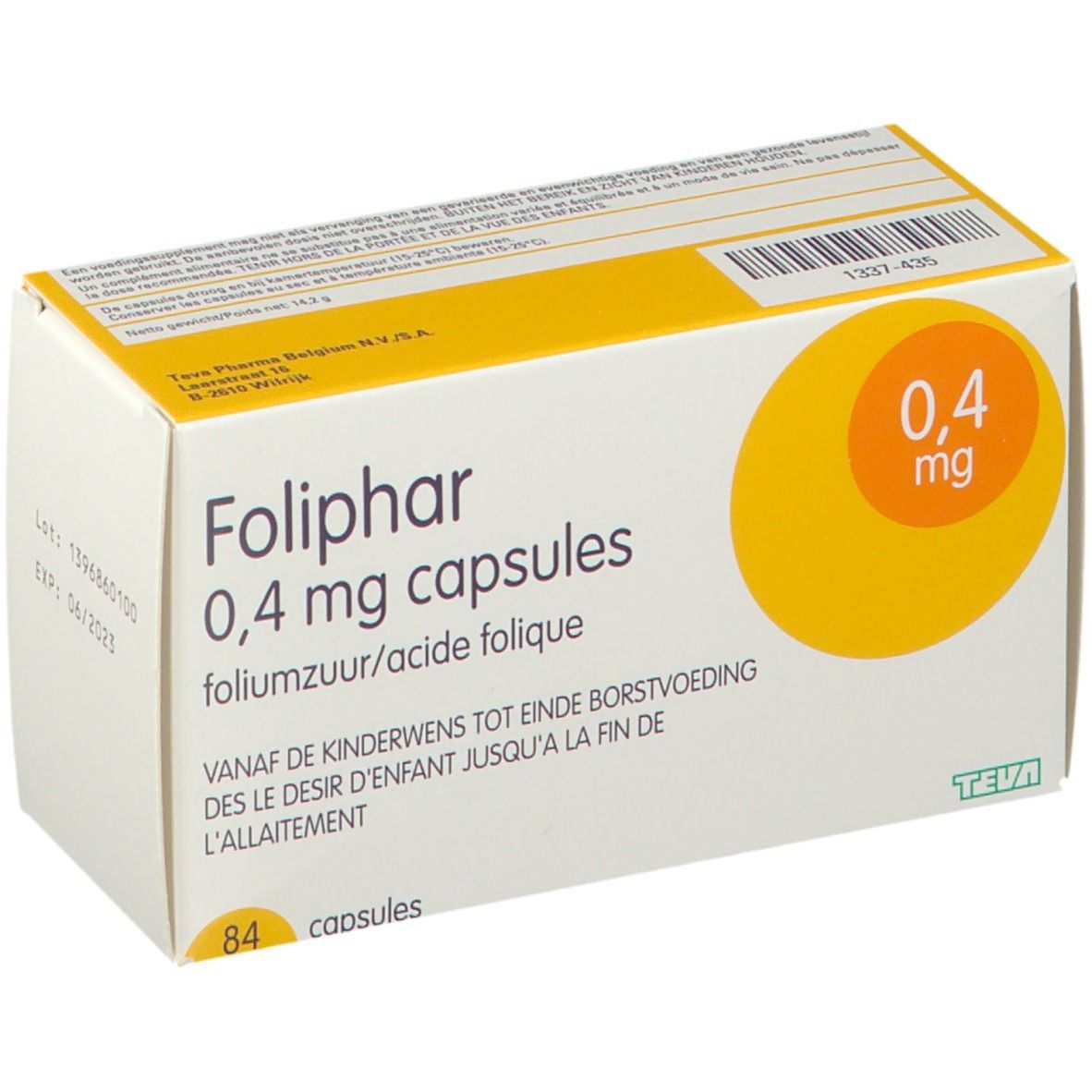 Image of Foliphar 0,4 mg Folsäure