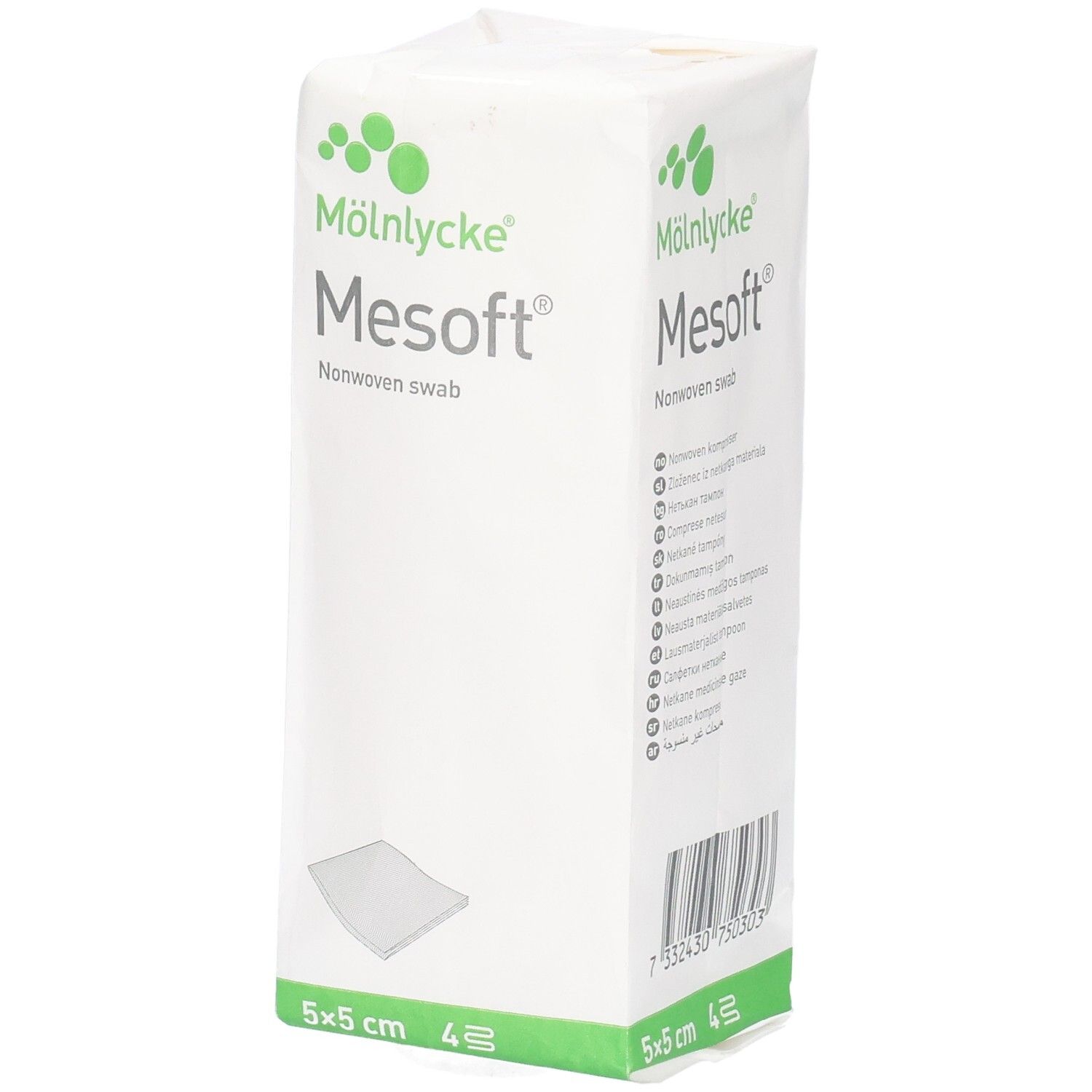 Mesoft® Vliesstoff-Tupfer 5 x 5 cm
