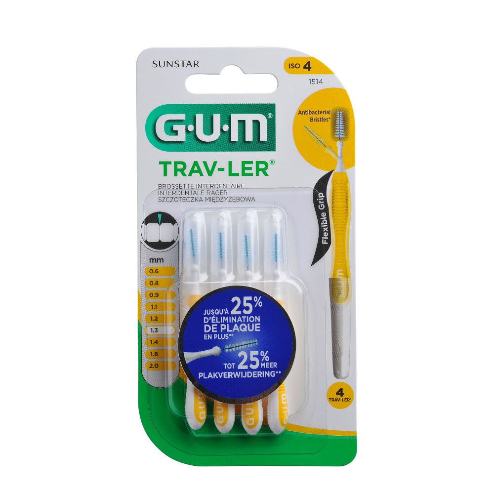 GUM® Trav-Ler Brossette interdentaire 1.3 mm