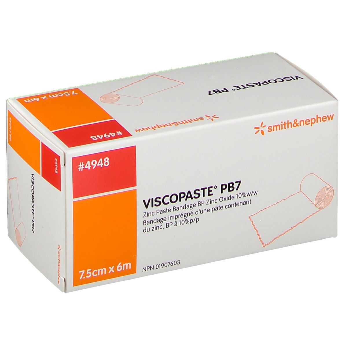 Viscopaste® Bandage à la colle de zinc 7,5 x 6 cm