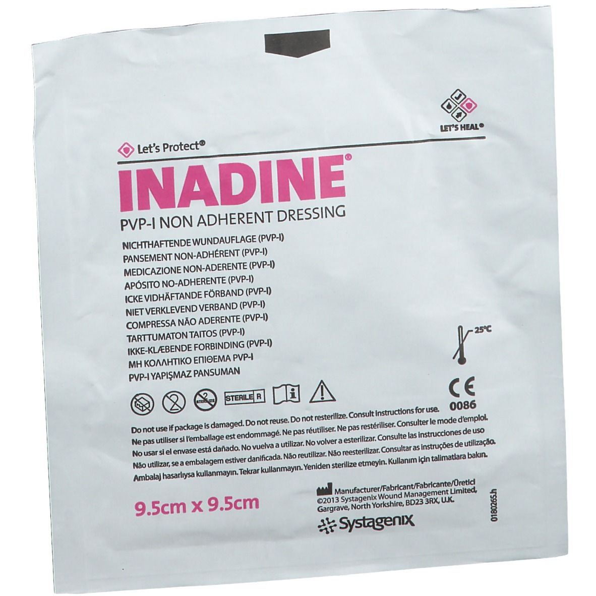 Image of Inadine PVP 9,5cm x 9,5cm