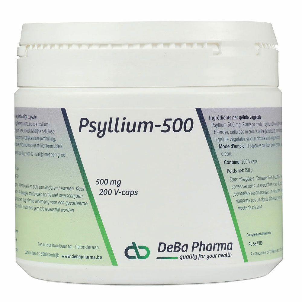 Image of DeBa Pharma Psyllium 500 mg