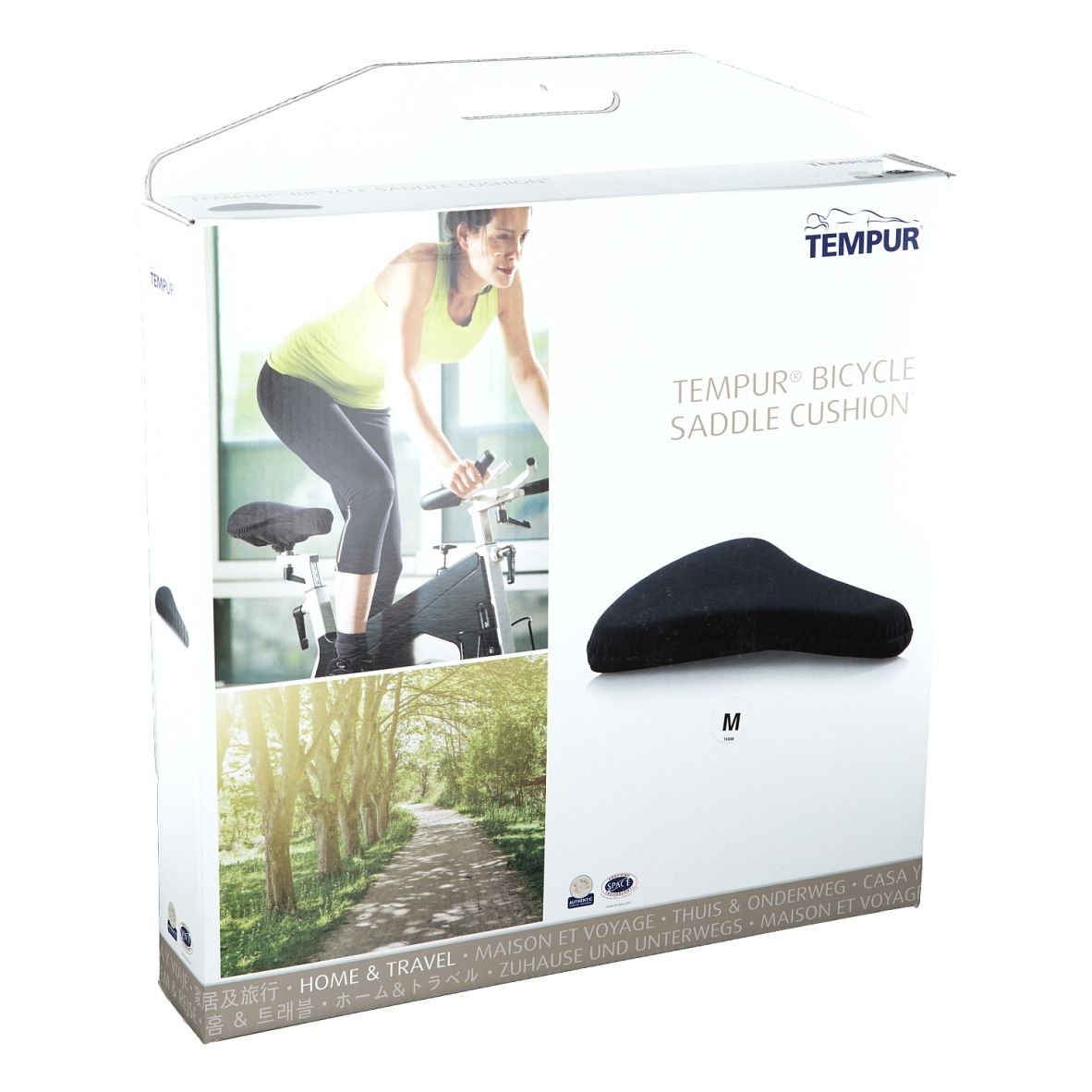 Image of TEMPUR® Fahrradsattel 27 x 25 cm schwarz