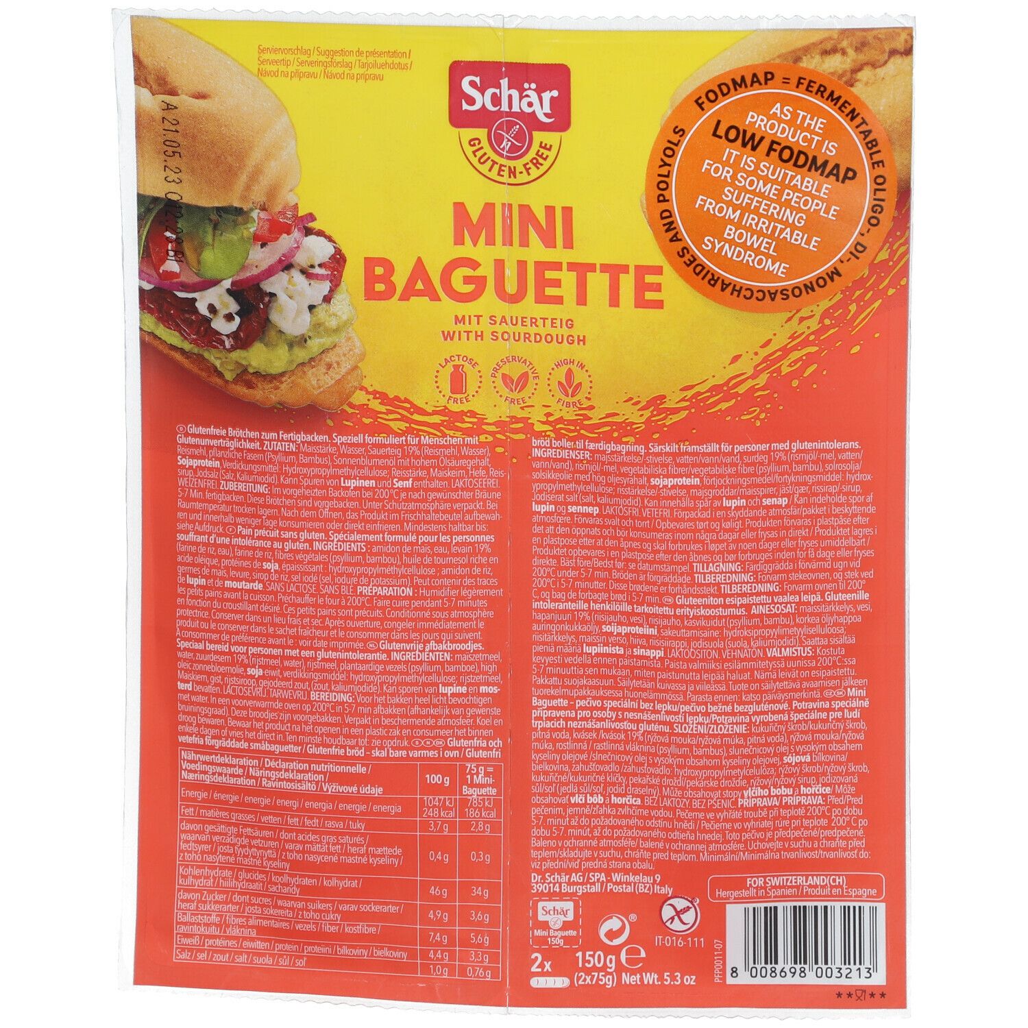 Image of Schär Mini Baguette glutenfrei