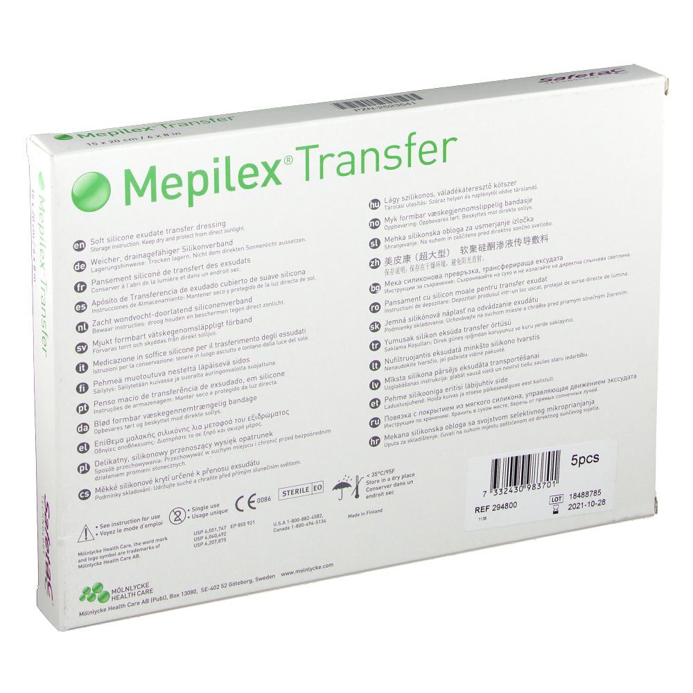 mepilex ag 15 x 15