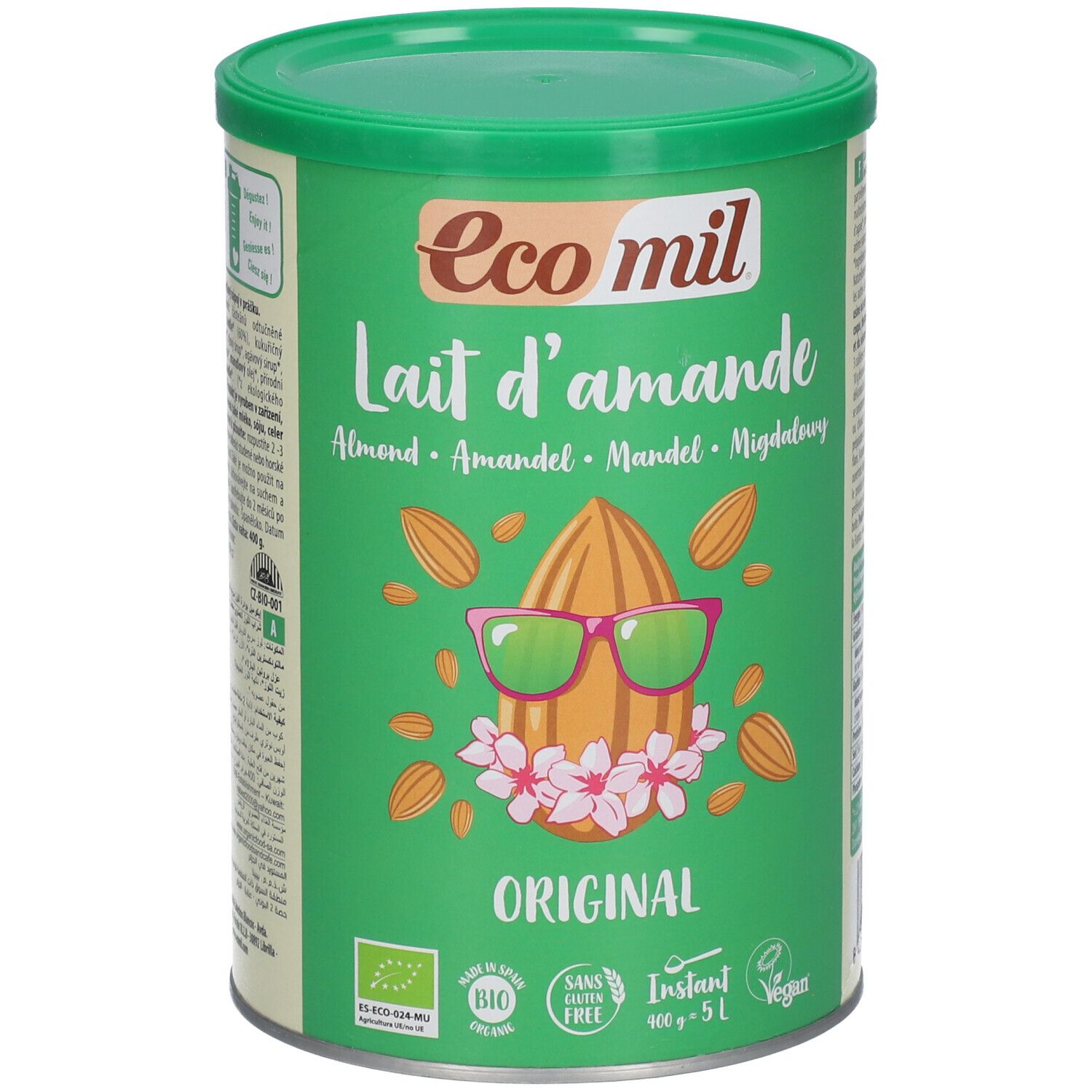 EcoMil Lait dâ€™Amande Instant Bio