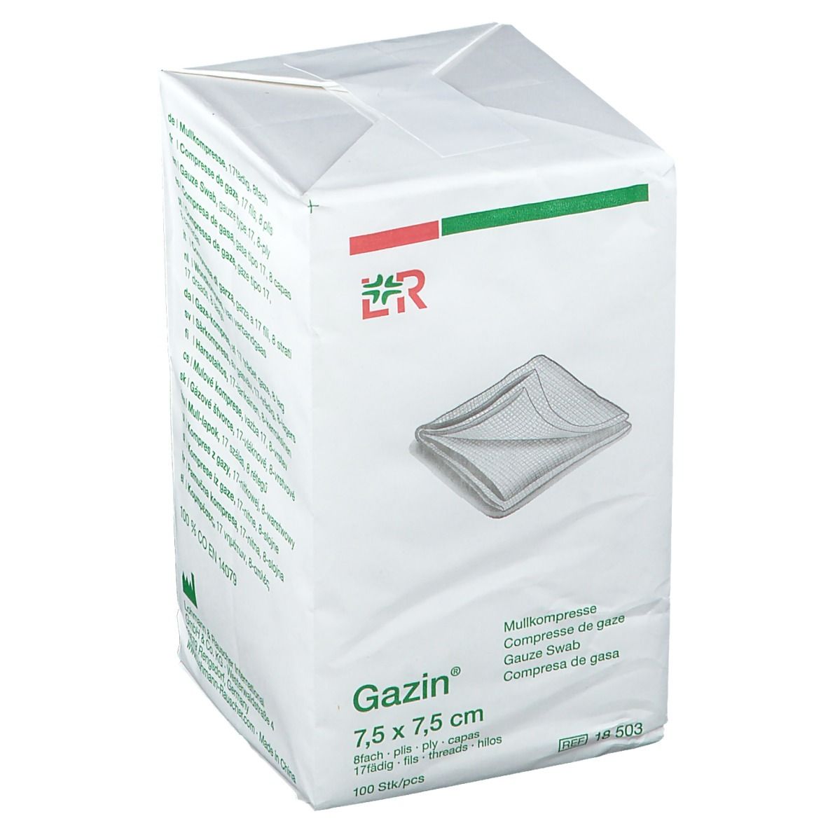 Gazin® Kompresse 7,5 x 7,5 cm