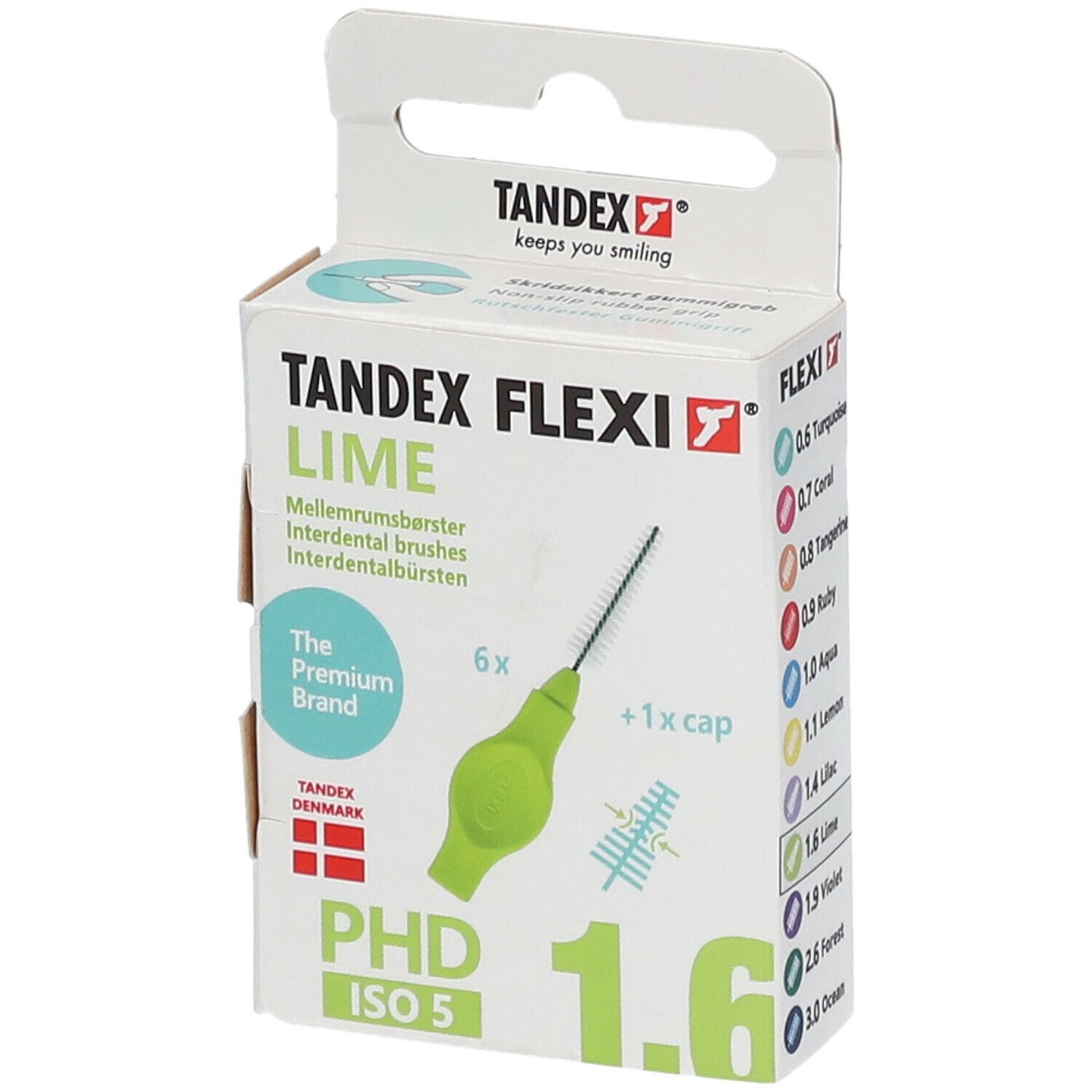 TANDEX FLEXI® Interdentalbürste Grün Konisch 1,00 mm / 3,00-6,00 mm