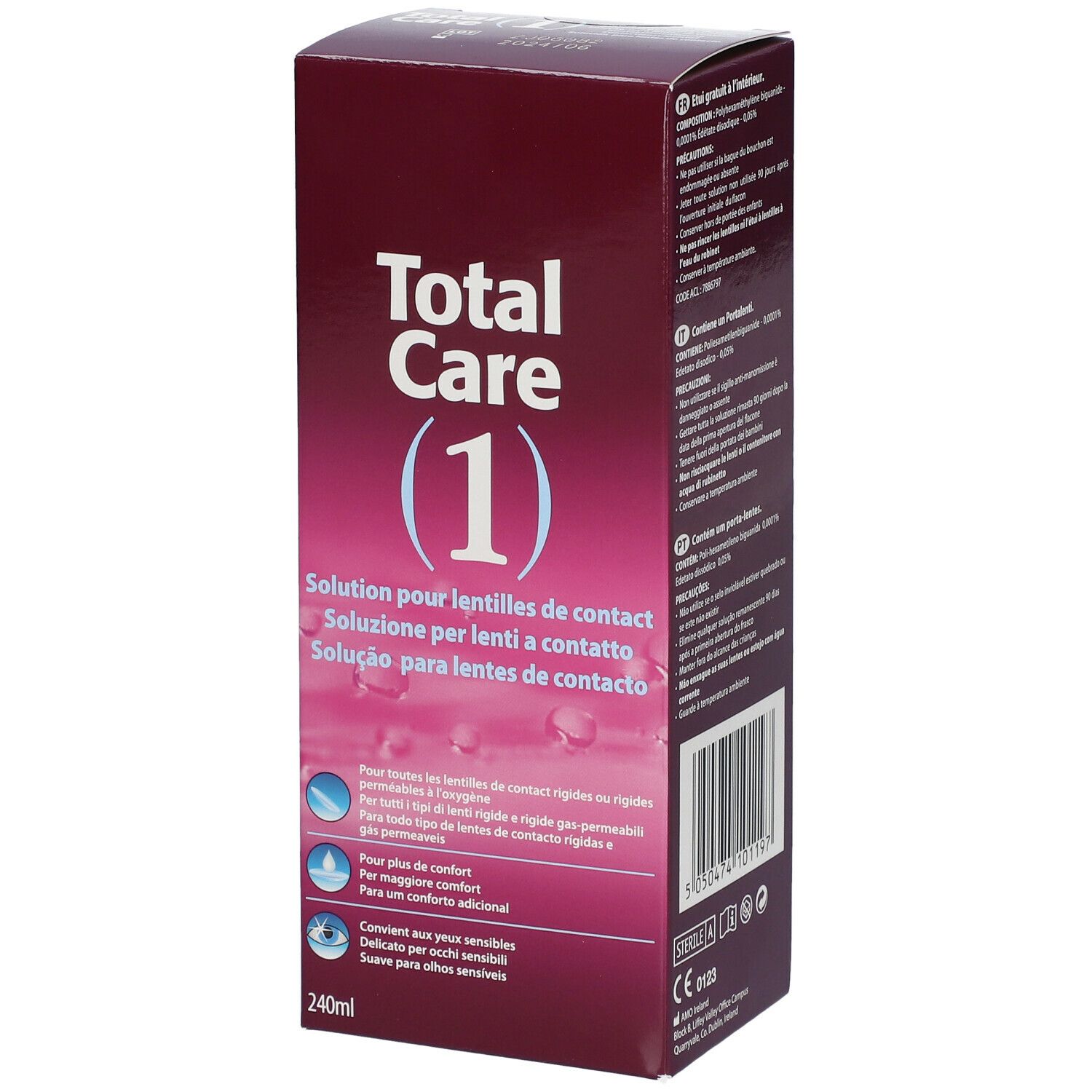 Image of Total Care 1 All-In-One Kontaktlinsenlösung + Linsenbehälter