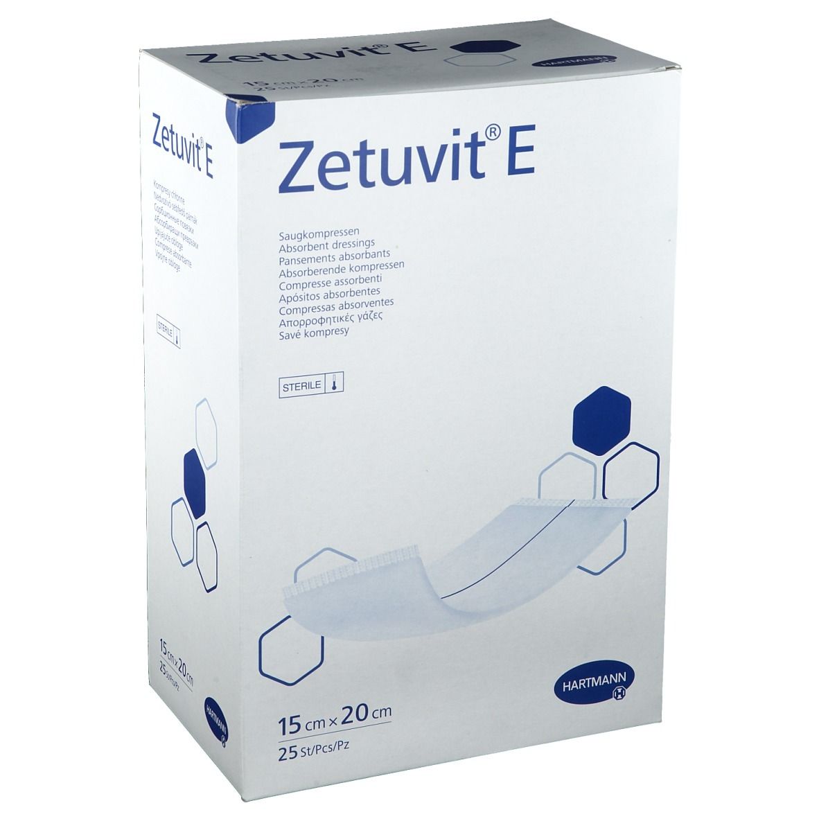 Hartmann Zetuvit® E strérile 15 x 20 cm