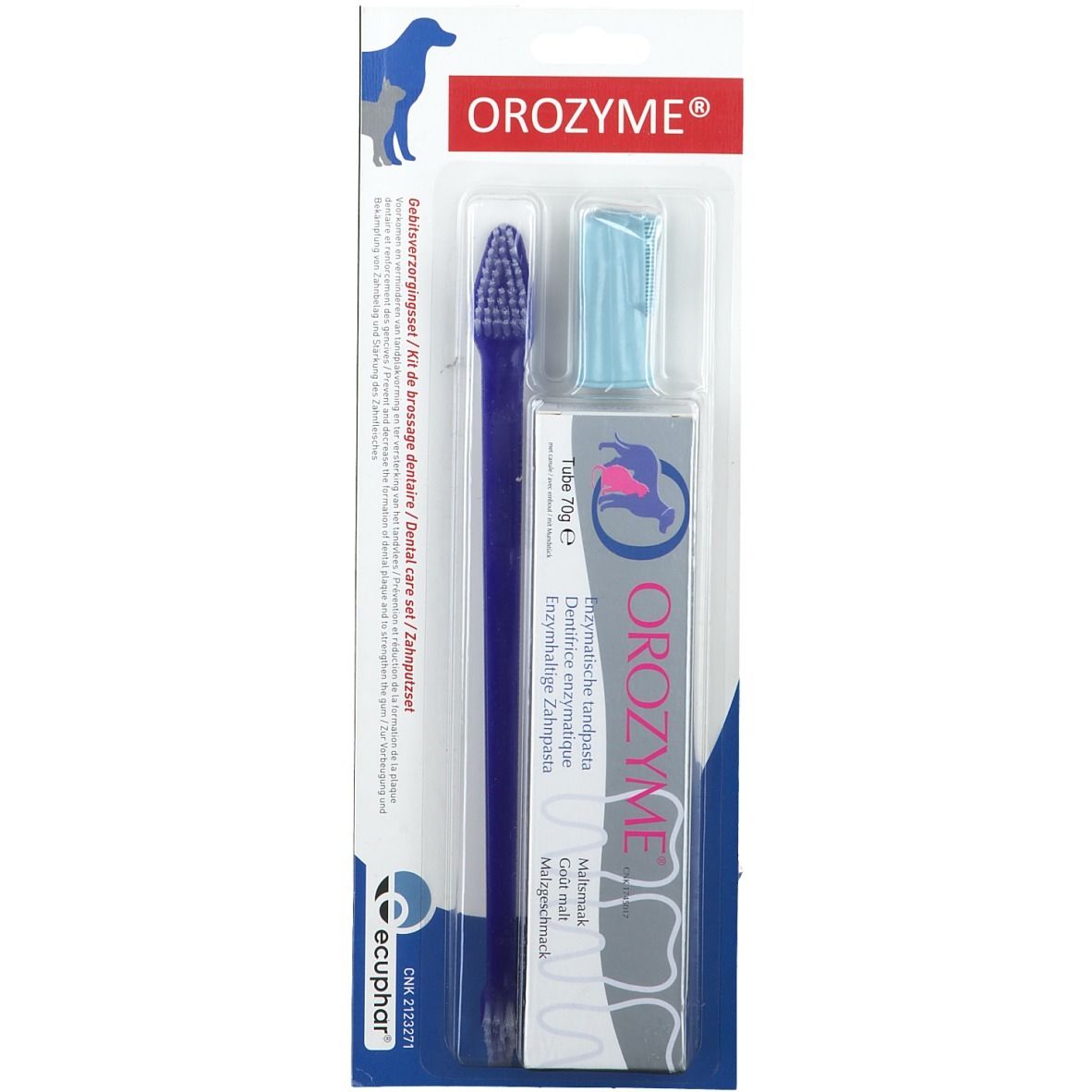 OROZYME® Zahnbürste und 70 ml Zahnpasta für Hunde & Katzen shop