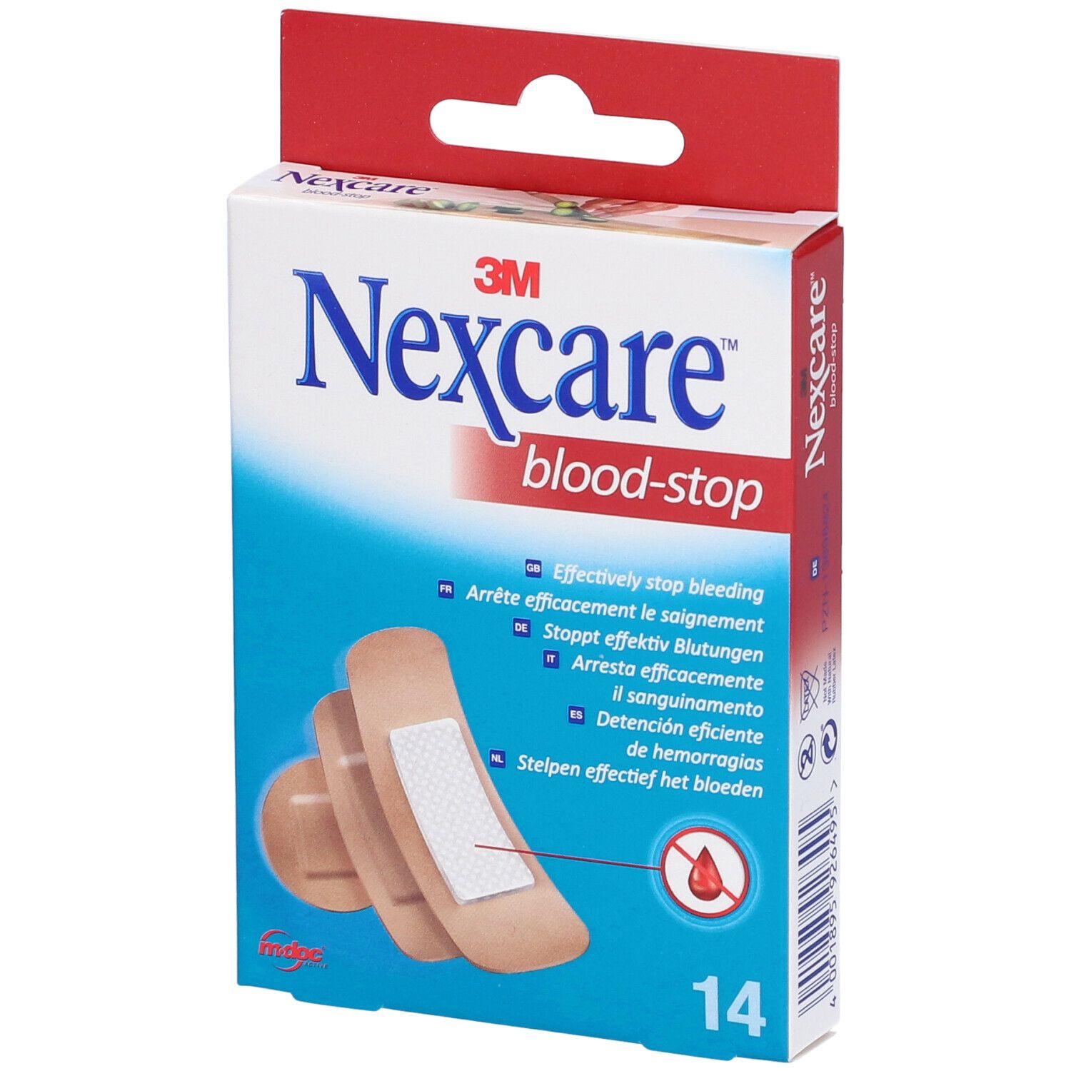 Image of 3M Nexcare™ Blood Stop Pflaster sortiert