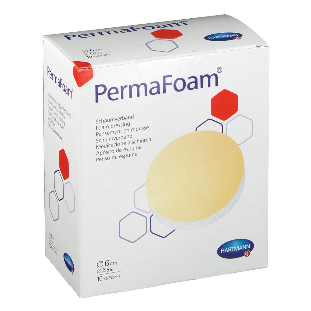 PermaFoam® Pansement en mousse rond 6 cm