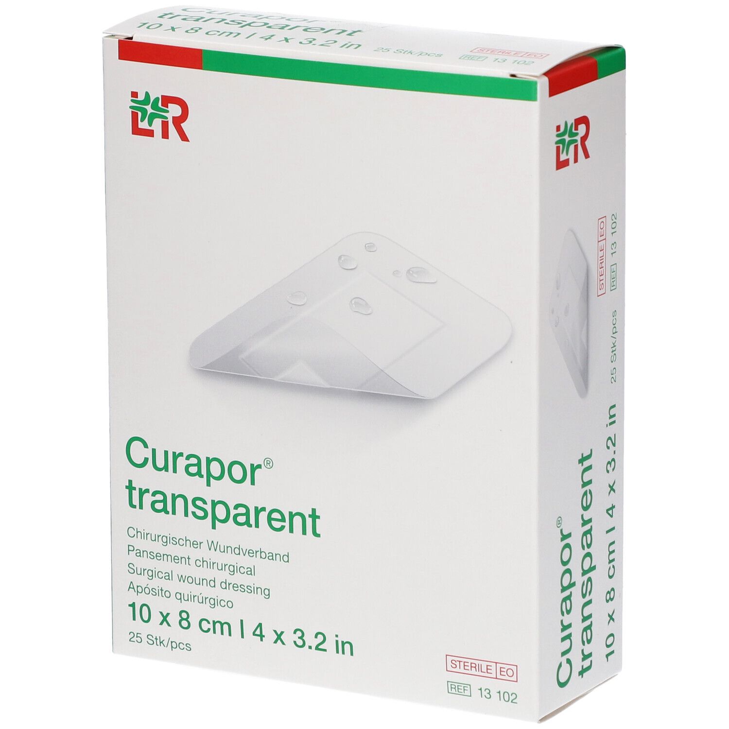 Curapor® Transparent Stérile 8 x 10 cm