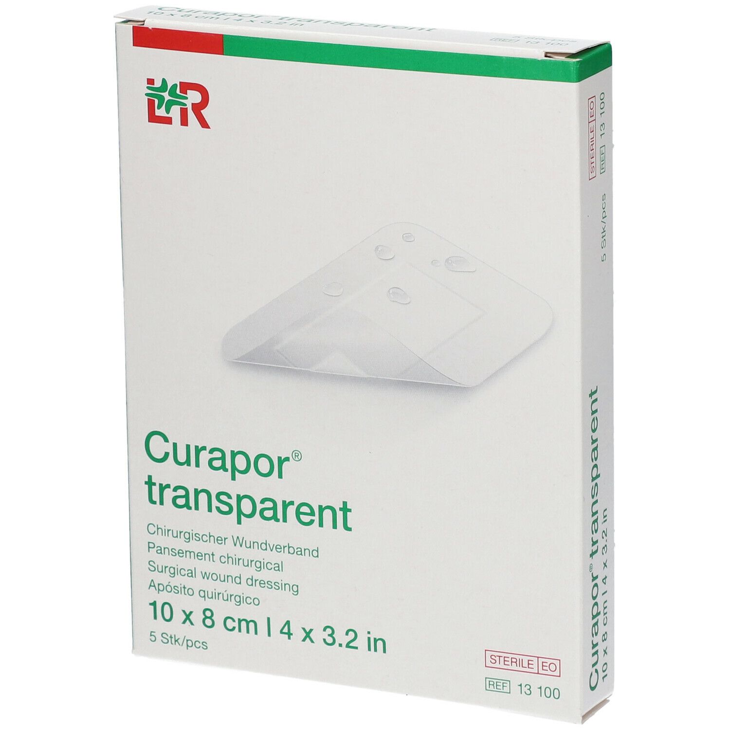 Curapor Transparent Steril 10Cmx 8Cm 13100