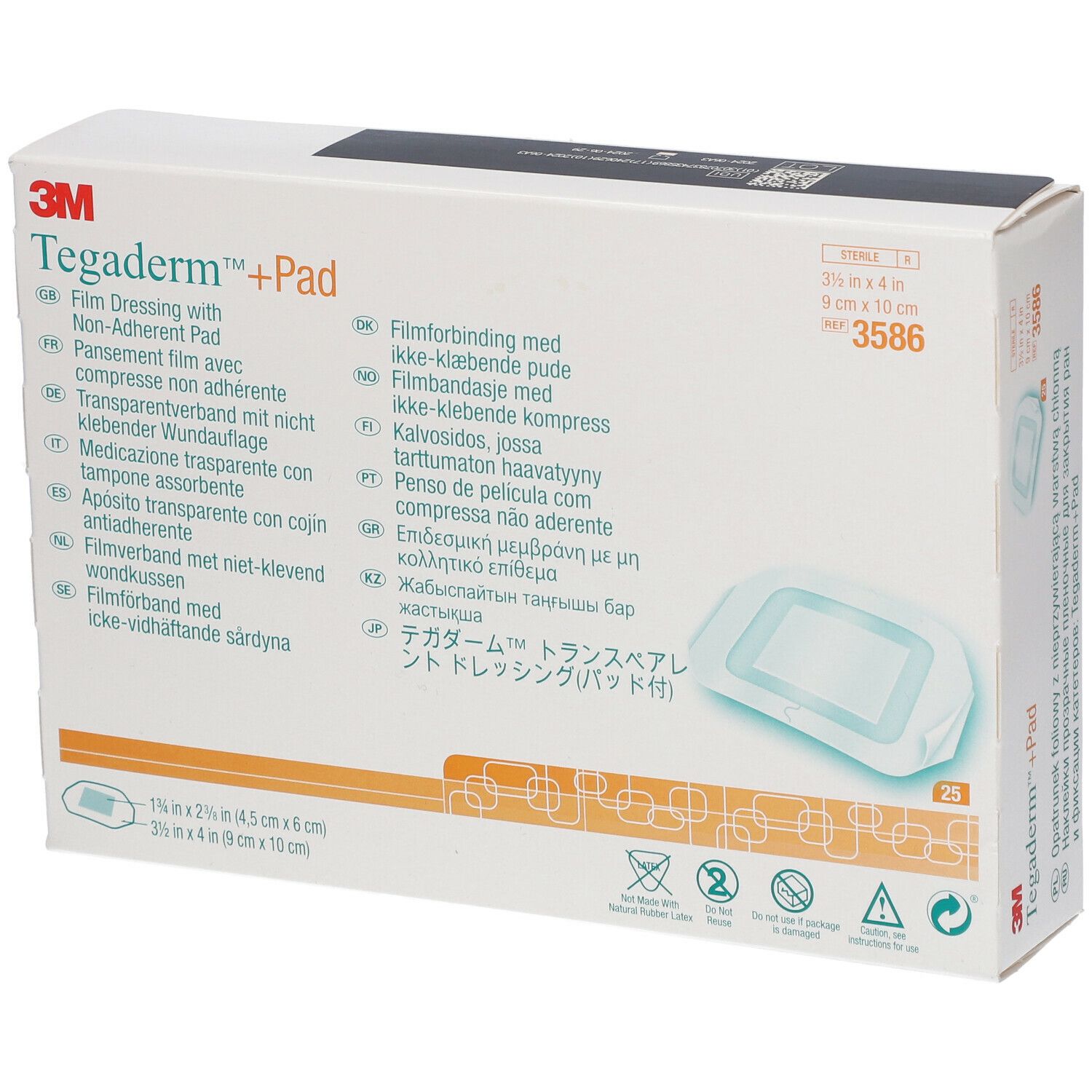 Image of 3M™ Tegaderm™ + Pad Transparentverband mit nicht klebender Wundauflage 9 x 10 cm