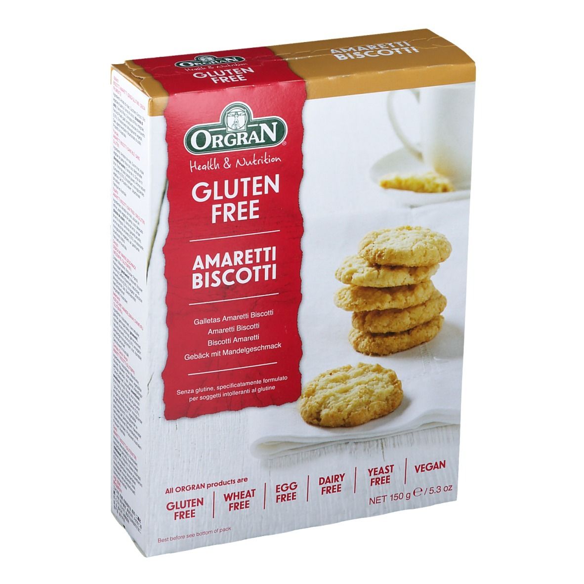 Orgran Biscotti Amareti 150 g