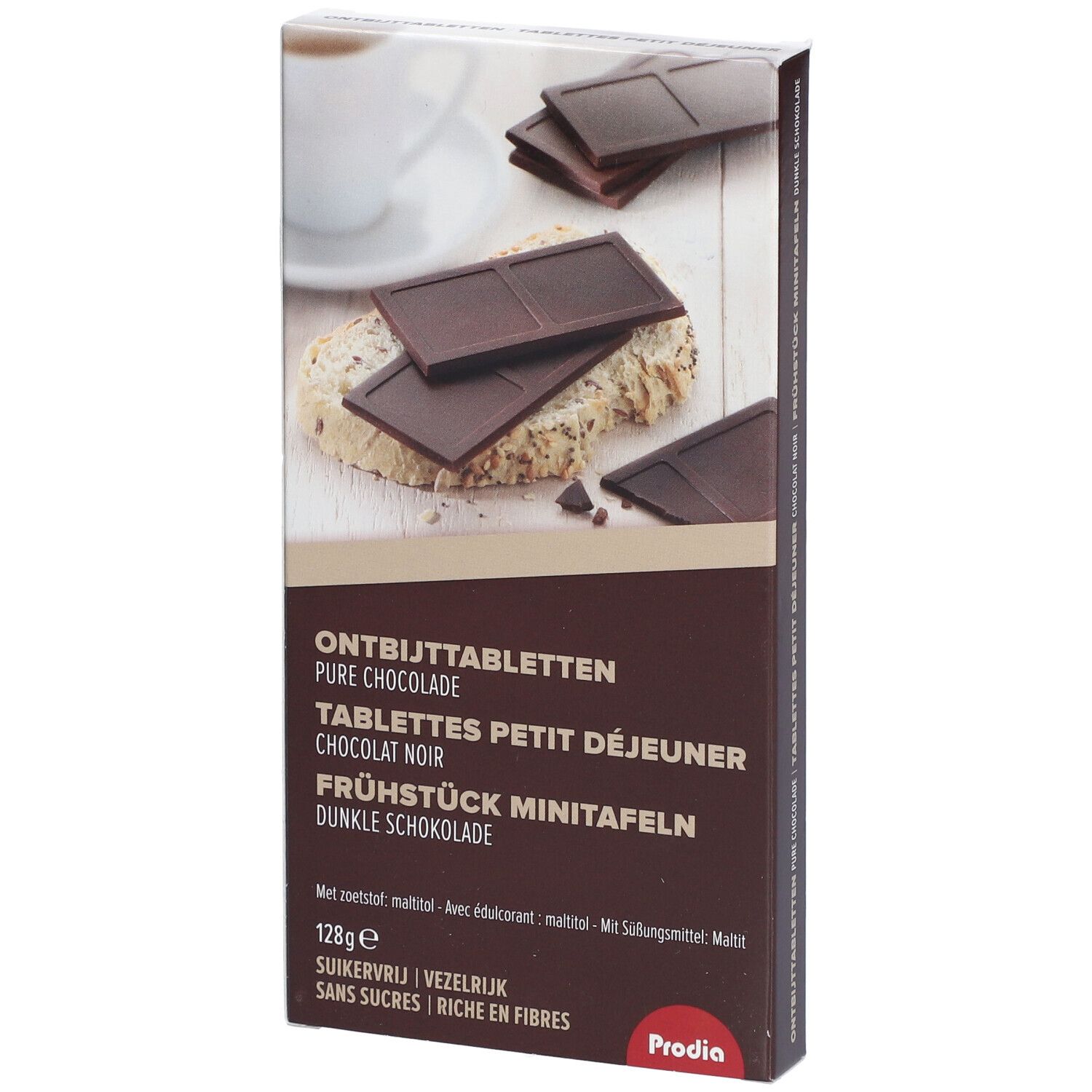 Image of Prodia Frühstück Minitafeln Dunkle Schokolade