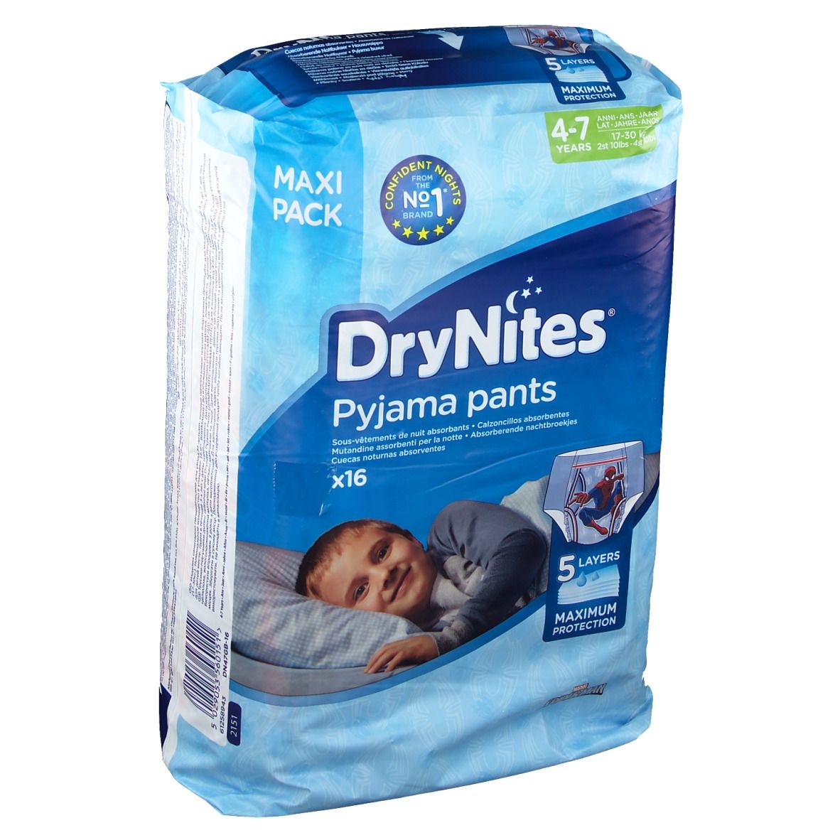 Image of Huggies DryNites® 4 - 7 Jahre Jungen