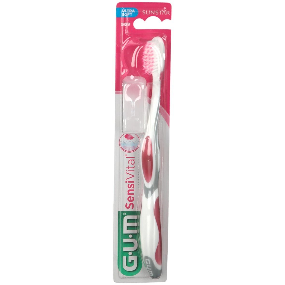 GUM® Sensivital Zahnbürste Compact Ultra Soft