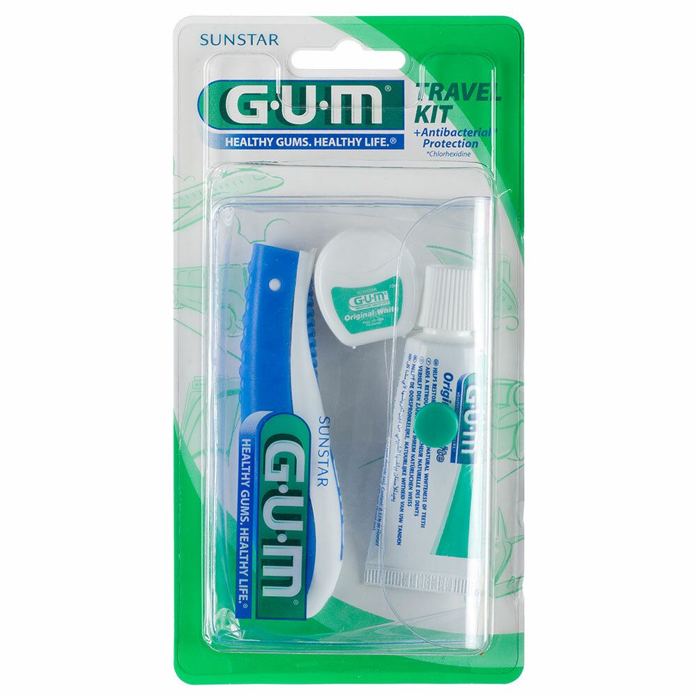 Image of GUM Original White Travel Kit