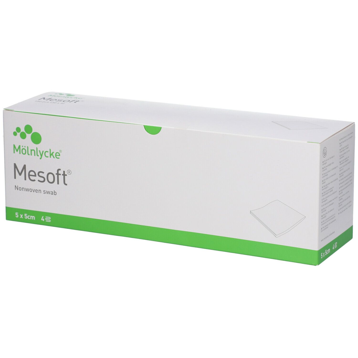 Image of Mesoft® Vliesstoffkompressen 4-lagig steril 5 x 5 cm