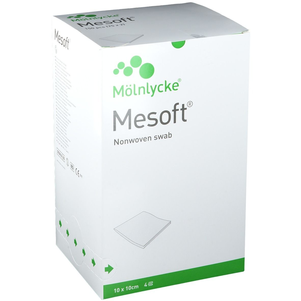 Image of Mesoft® Vliesstoffkompressen steril 10 x 10 cm