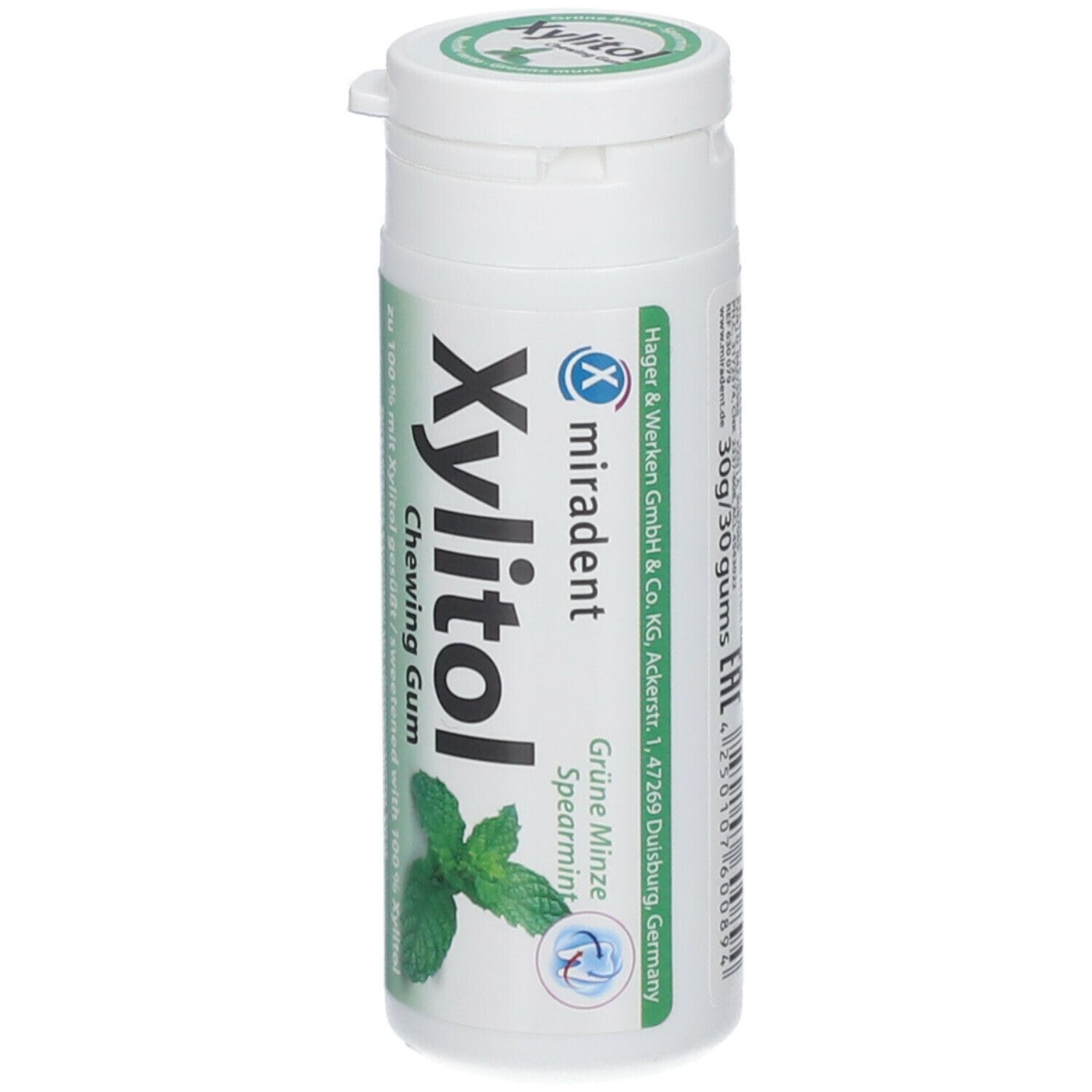 miradent Xylitol Chewing Gum Spearmint shopapotheke.ch