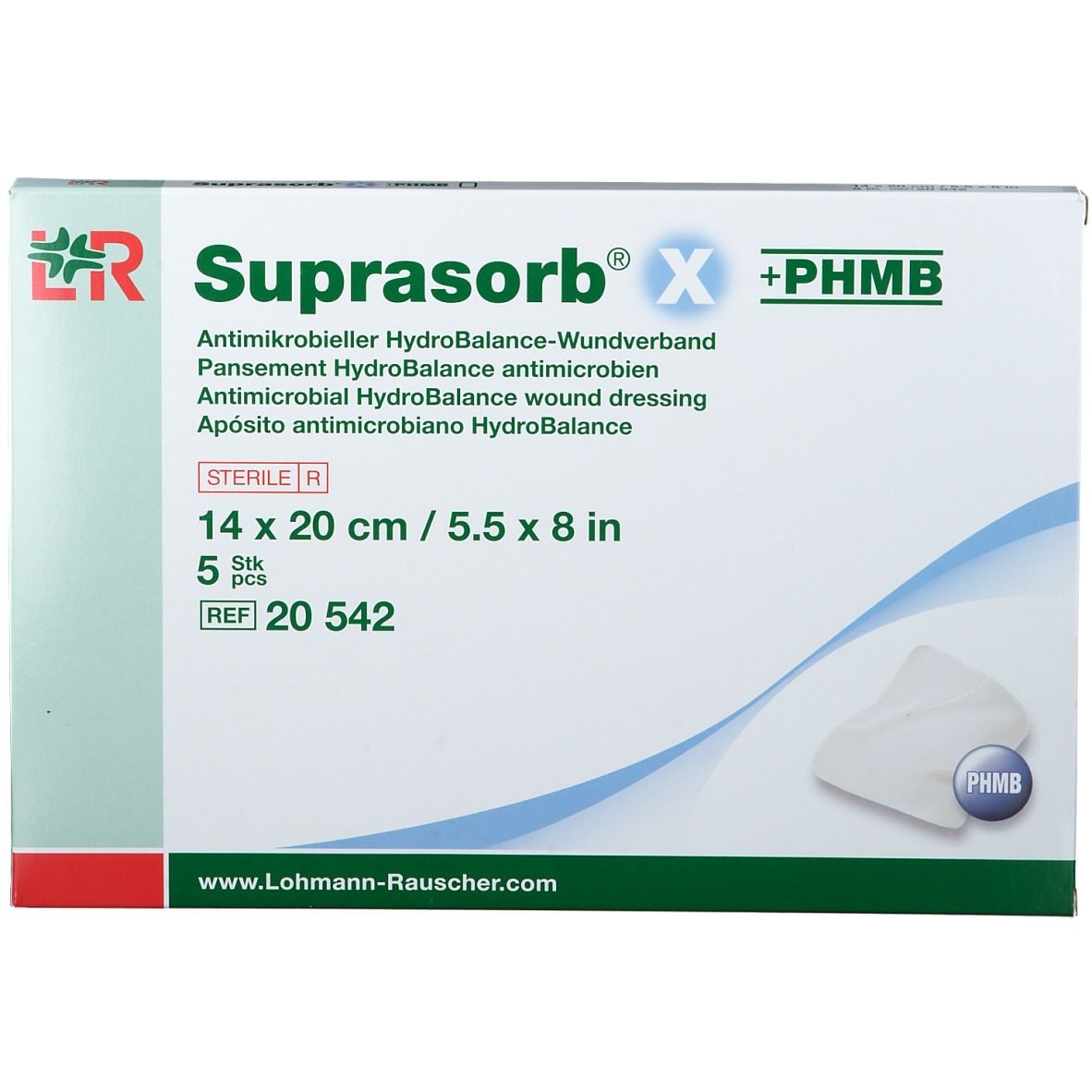 Suprasorb® X 14 x 20 cm steril
