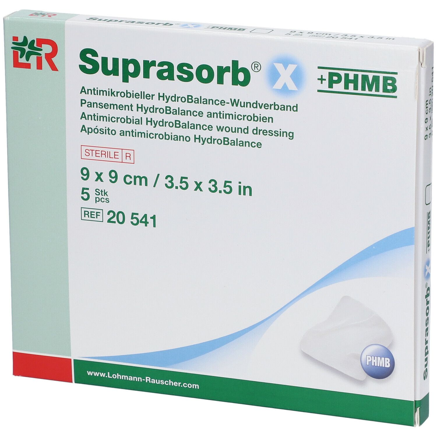 Suprasorb® X 9 x 9 cm steril