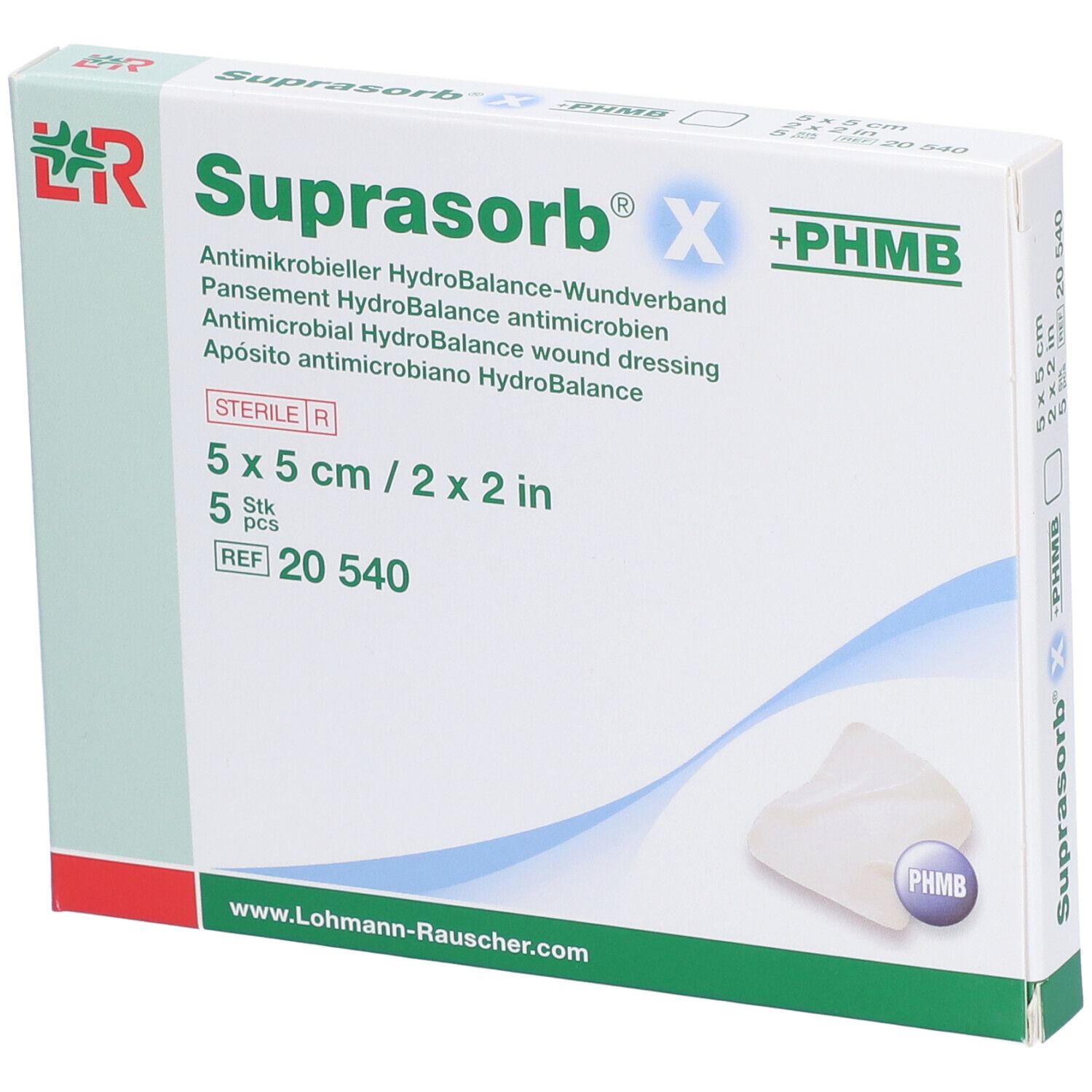 Suprasorb® X 5 x 5 cm steril